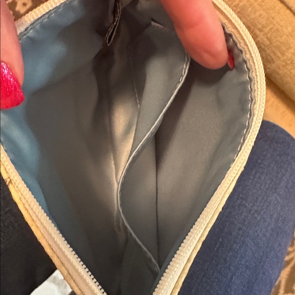 Coach Beige and Black Snake Print Wristlet CD